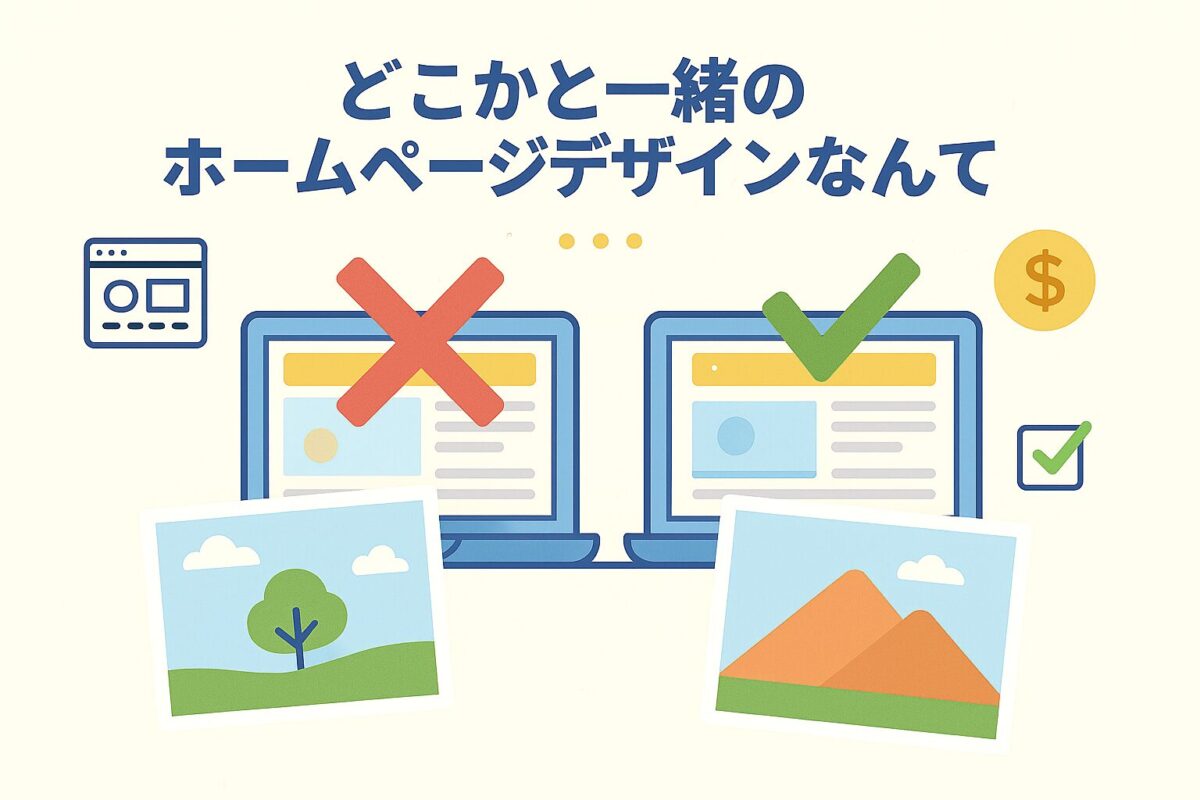 どこかと一緒のデザインなんて・・・
