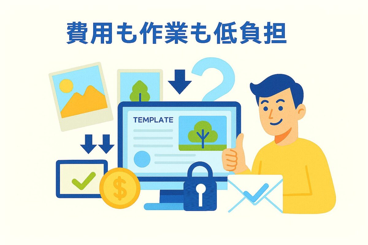 費用も作業も低負担！